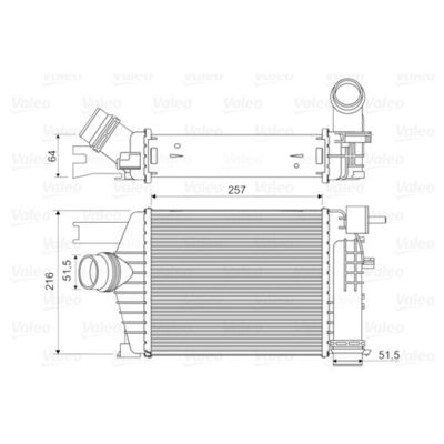 14461-1381R Intercooler Assy For Renault Captur Clio IVV डस्टर 1.5 डीसीआई 2013 के लिए
